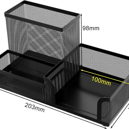 Pencil holder - Office accessories - Desk organizer - Pencil holder - Mesh - Metal - Desk - Desk organizer - Black.