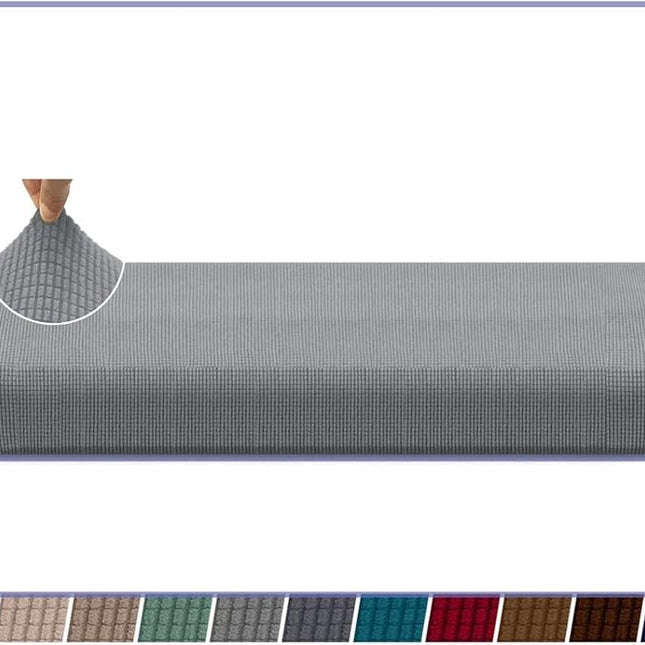 Sofa cover - Winter sofa cover - Stretch sofa cover - Corner sofa cover - Seat cushion - Three-seater sofa cover - Spandex sofa cover - Furniture protector with elastic base - Grey