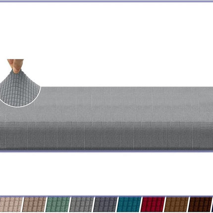 Sofa cover - Winter sofa cover - Stretch sofa cover - Corner sofa cover - Seat cushion - Three-seater sofa cover - Spandex sofa cover - Furniture protector with elastic base - Grey.