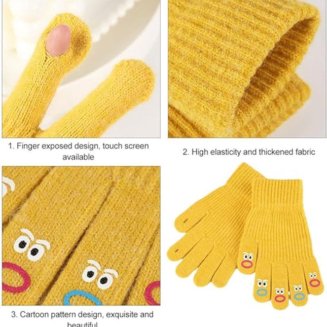 Winter gloves - Men's gloves - Women's gloves - Touchscreen gloves - Winter gloves - Perfect for skiing, cycling, walking, camping and Christmas - Christmas gift idea - Mittens.