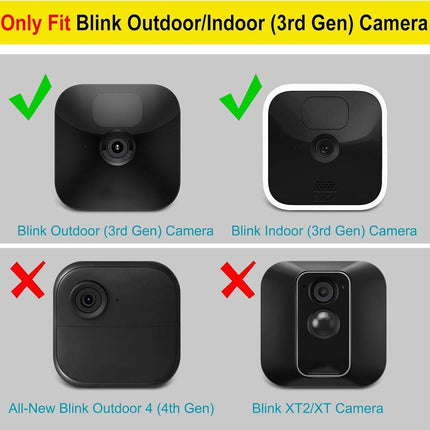 Protective Camera Covers - Pack of 2 Silicone Protectors - Flexible and Lightweight - Scratch Resistant - Made of Silicone - For Security Cameras with Flash.