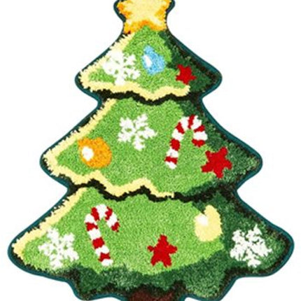 Rugs - Christmas Kitchen Rugs - Snowman and Gingerbread Man Rugs - Christmas Tree Bath Mats - Non-Slip Doormats - Winter Rugs - Perfect for the Bathroom - Home Decor - Party Decorations - Christmas.