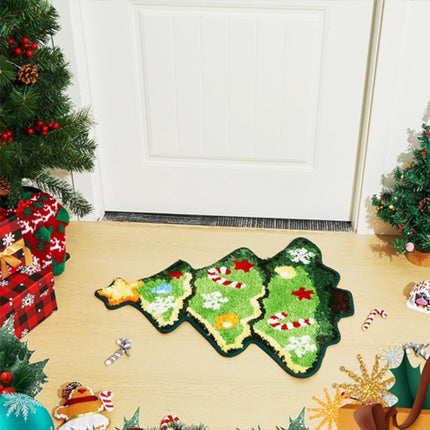 Rugs - Christmas Kitchen Rugs - Snowman and Gingerbread Man Rugs - Christmas Tree Bath Mats - Non-Slip Doormats - Winter Rugs - Perfect for the Bathroom - Home Decor - Party Decorations - Christmas.