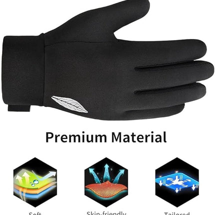 Gloves - Winter Gloves - Cycling Gloves - Running Gloves - Outdoor Sports Gloves - Children's Winter Gloves - Touchscreen Compatible - Thick, Waterproof, Windproof and Non-Slip - Warm Fleece - Gift for Boys and Girls.