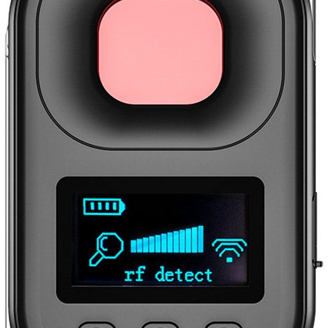 Camera detector - spy camera - hidden camera detector - listening device detector - insect and GPS tracker detector - 4 modes - rechargeable - camera detector for travel, car, office, bathroom.