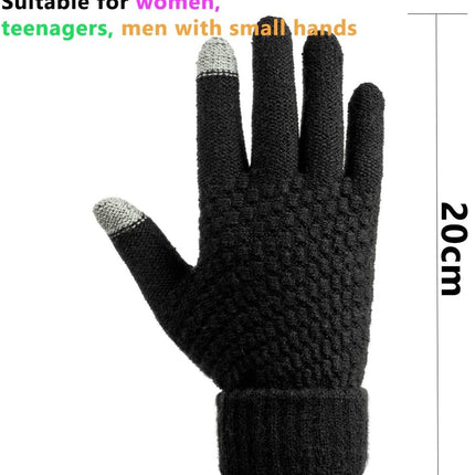 Gloves - Winter Gloves - Outdoor Gloves - Men's Winter Gloves - Warm Winter Gloves for Touchscreen Use - Super Soft and Non-Slip - For Sports, Cycling, Motorcycling - Men's and Women's.