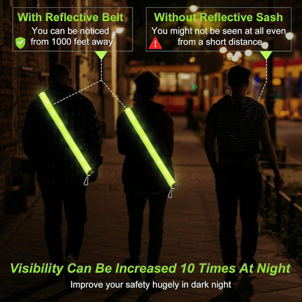 Running light - Chest light - Sports running light - Chest walking light - USB rechargeable - Running vest.