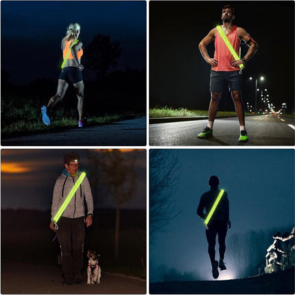 Running light - Chest light - Sports running light - Chest walking light - USB rechargeable - Running vest.