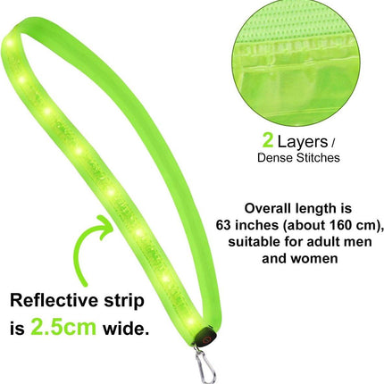 Running light - Chest light - Sports running light - Chest walking light - USB rechargeable - Running vest.