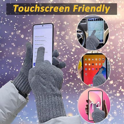 Gloves - Winter Gloves - Cycling Gloves - Winter Gloves - Women's Touchscreen Fleece Gloves - Warm Gloves - Outdoor Sports Gifts for Men and Women.