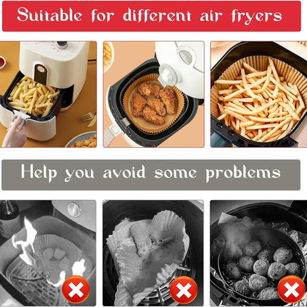 4 Magnetic Silicone Airfryer Loops – Safe for Parchment Paper and Disposable Liners – Magnetic Silicone Airfryer Strips – Ideal for Airfryer Accessories – Prevents Paper from Burning on Contact with the Heating Element – Red.