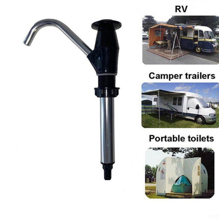 Manual Water Pump - Manual Water Pump for Sink - Manual Water Pump - For Caravan Sink Tap for Caravan, Motorhome, Boat, Work Vehicle - Black.
