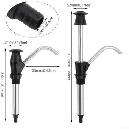 Manual Water Pump - Manual Water Pump for Sink - Manual Water Pump - For Caravan Sink Tap for Caravan, Motorhome, Boat, Work Vehicle - Black.