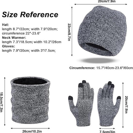 Beanie - Cotton beanie - Warm winter beanie - Scarf - Gloves - Touchscreen gloves - Ski mask - 3-in-1 beanie - Snowboard, skate, riding - Windproof and warm - Soft and comfortable - Warm fleece lining - Neck warmer.