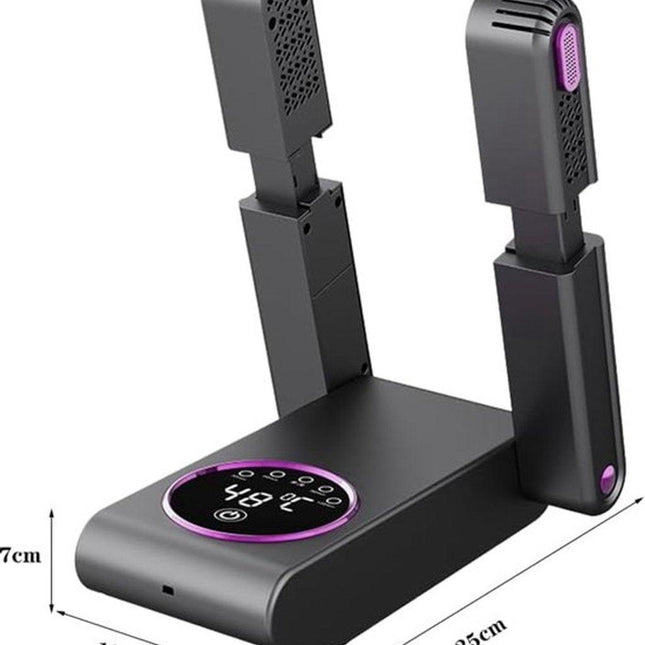 Boys' Shoe Dryers - Women's Shoe Dryer - Boxing Gloves - Deodorizer - Smart Timer - Drying Function - Shoe Dryer - Foldable and Portable - Boxing Gloves and Shoe Dryer - Black.