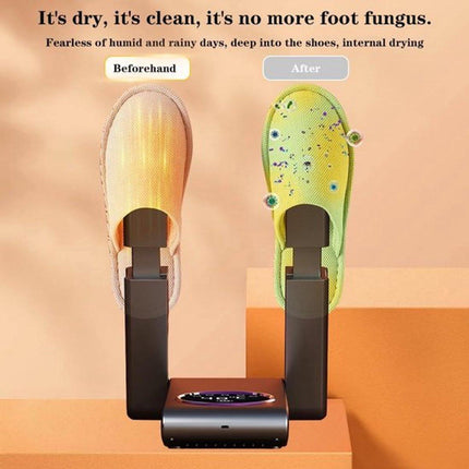 Boys' Shoe Dryers - Women's Shoe Dryer - Boxing Gloves - Deodorizer - Smart Timer - Drying Function - Shoe Dryer - Foldable and Portable - Boxing Gloves and Shoe Dryer - Black.
