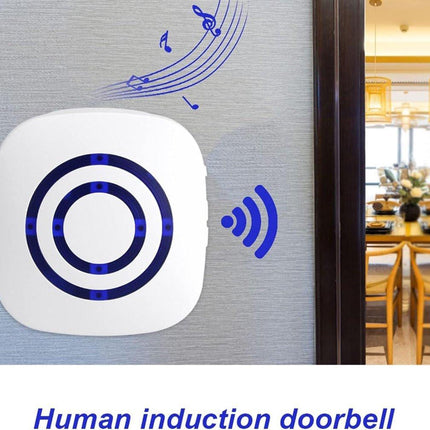 Infrared motion detector, wireless alarm, doorbell with receiver and transmitter - 38 ringtones, LED indicators - Best quality..