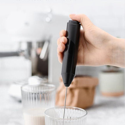 Milk frother - Milk frother - Electric milk frother - Milk frother with stand - Portable battery-operated milk frother - Manual milk frother with stand - Handheld frother for coffee blender - For lattes, cappuccinos, and coffee cream.