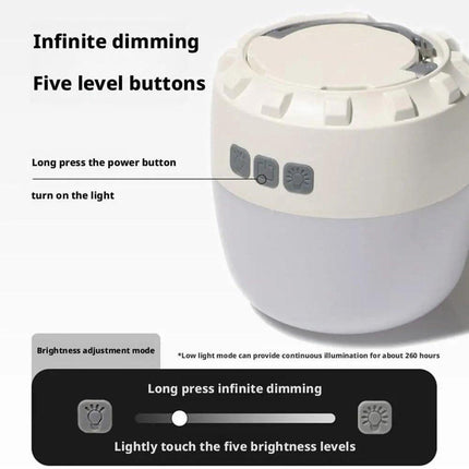 Camping lamp - Camping light - Flashlight - Rechargeable camping lamp - Tent light - Rechargeable - 3200mAh - Suitable for hiking and camping.