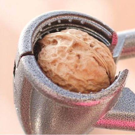 TR Goods - Steel nutcracker with wooden handle - Suitable for all nuts, including walnuts, hazelnuts and almonds.