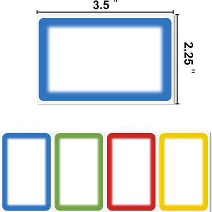 Self-adhesive name labels - Freezer stickers - Moving stickers - Waterproof - Self-adhesive labels - For office, school, gifts, kitchen, bottles, files - 300 pieces - Multi.