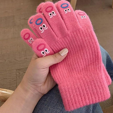Winter gloves - Men's gloves - Women's gloves - Touchscreen gloves - Winter gloves - Perfect for skiing, cycling, walking, camping and Christmas - Christmas gift idea - Roses.