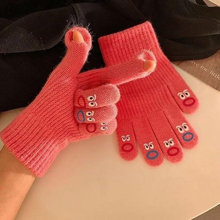 Winter gloves - Men's gloves - Women's gloves - Touchscreen gloves - Winter gloves - Perfect for skiing, cycling, walking, camping and Christmas - Christmas gift idea - Roses.