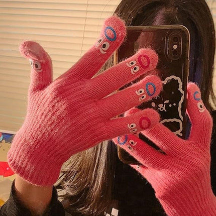 Winter gloves - Men's gloves - Women's gloves - Touchscreen gloves - Winter gloves - Perfect for skiing, cycling, walking, camping and Christmas - Christmas gift idea - Roses.