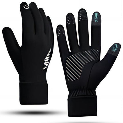 Gloves - Cycling gloves - Winter gloves - Waterproof gloves - Warm winter gloves - Windproof gloves - For driving - Biking - Skiing and working outdoors in cold weather - For men and women - Touchscreen compatible (M).