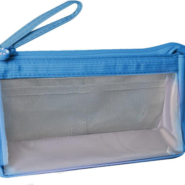 Pencil case - Pencil case - Storage bag - Pencil case - Boy's pencil case - Girl's pencil case - School cases - Portable school pencil case - 20x9x10cm - Blue.