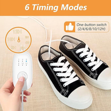 Shoe dryer - Women's shoes - Electric shoe dryer - Boot dryer - Boot warmer - Ozone deodorizer with timer function - No noise - Sturdy cord.