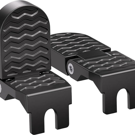 2-Piece Set - Bicycle Pedals - Pedal - U-Shaped Pedals for Electric Bikes - Aluminum Bicycle Pedals - Non-Slip Electric Bike Pedals - Folding Pedals - For Electric Bikes, Mountain Bikes, Folding Bikes - 10mm U-Slot - Black.