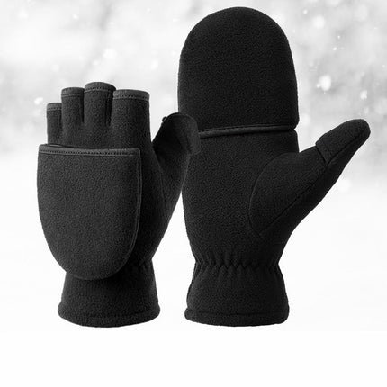 Gloves - Mittens - Winter gloves - Cycling gloves - Thermal gloves - Women's winter gloves - Fingerless thermal cycling gloves - Men's gloves - Suitable for men and women.