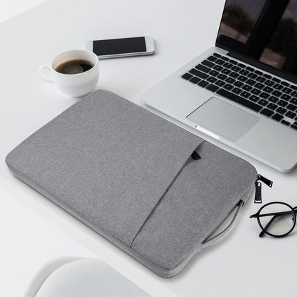 15.6-inch Laptop Sleeve - Protective Case - Laptop Storage Bag - Shockproof - Scratch-resistant - Splash-proof - Gray.