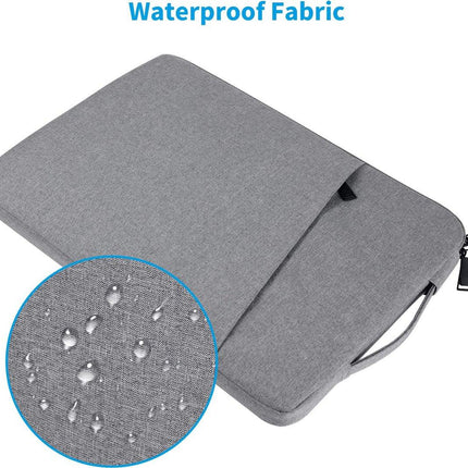 15.6-inch Laptop Sleeve - Protective Case - Laptop Storage Bag - Shockproof - Scratch-resistant - Splash-proof - Gray.