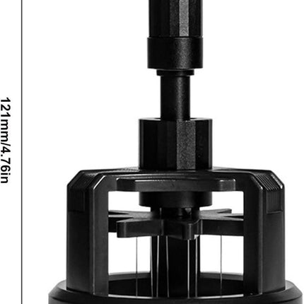 Manual coffee press - Magnetic coffee preparation tool - Coffee maker accessory - Non-slip prong mixer - Countertop - Workstation - Coffee preparation - Homemade coffee grounds cleaner - 58 mm coffee press.