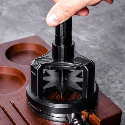 Manual coffee press - Magnetic coffee preparation tool - Coffee maker accessory - Non-slip prong mixer - Countertop - Workstation - Coffee preparation - Homemade coffee grounds cleaner - 58 mm coffee press.