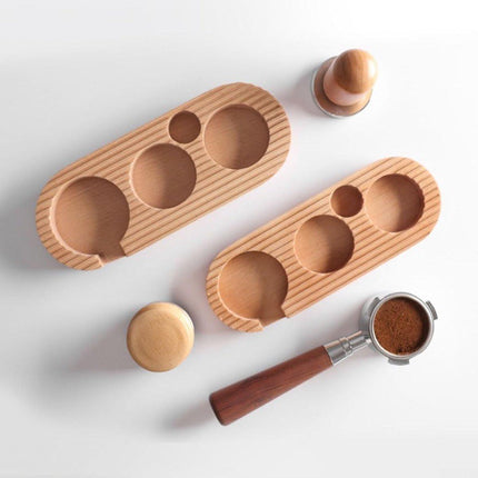 Espresso press holder -  Espresso press holder - 58mm wooden coffee press holder - Espresso tools for kitchens, cafes and restaurants.