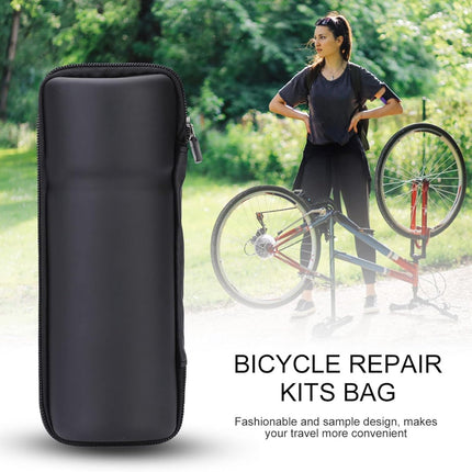 Bicycle frame bag - 23 x 9 cm - Rigid, waterproof, lightweight, wear-resistant, strong and unbreakable material - Can be used as a portable repair kit - Water bottle bag (black).