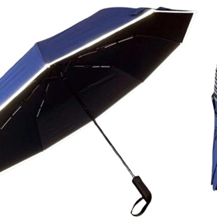 Windproof umbrella, sun protection, pocket umbrella, windproof, weatherproof, automatic open and close, 190T nylon umbrella, waterproof, unisex, compact and lightweight, 10 ribs.