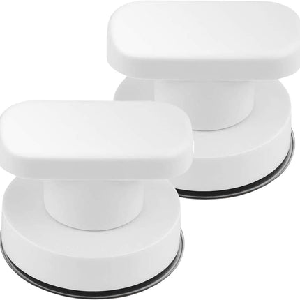 4 studs - zuignap deurgrepen - Douche Handgreep met Zuignap Badkamer - Zuignapgreep - Deurgreep - Handgreep Met Zuignap - voor badkamer, kast, terras schuifdeuren - sterke vacuümzuiging - 62*50mm - Wit.