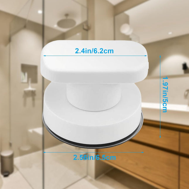 4 studs - zuignap deurgrepen - Douche Handgreep met Zuignap Badkamer - Zuignapgreep - Deurgreep - Handgreep Met Zuignap - voor badkamer, kast, terras schuifdeuren - sterke vacuümzuiging - 62*50mm - Wit.
