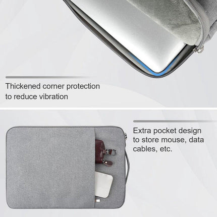 15.6-inch Laptop Sleeve - Grijs - Waterproof - Shockproof - Scratch-resistant - Splash-proof - Laptop Sleeve - Grijs.
