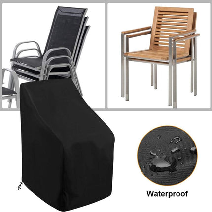 Garden chair cover, stackable chair cover, cold weather protection cover, garden chair cover, UV protection cover for garden furniture, 64 x 64 x 120 cm.