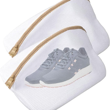 Laundry bag - Packing cubes - Laundry net - Women's shoe bag - Laundry bags with zipper - Compression zippered storage cubes - Reusable - 2 pieces - Shoe protector - Clothes.