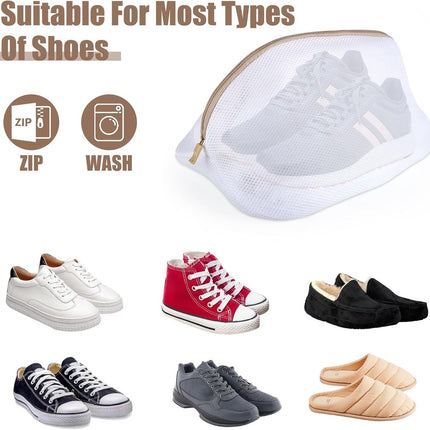 Laundry bag - Packing cubes - Laundry net - Women's shoe bag - Laundry bags with zipper - Compression zippered storage cubes - Reusable - 2 pieces - Shoe protector - Clothes.
