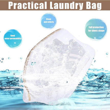Laundry bag - Packing cubes - Laundry net - Women's shoe bag - Laundry bags with zipper - Compression zippered storage cubes - Reusable - 2 pieces - Shoe protector - Clothes.