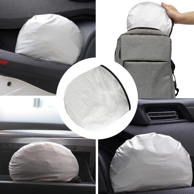 Car accessories - Car sunshade - Car sunshade - Car windshield sunshade - Universal car windshield sunshade - Foldable - UV resistant - Fits most vehicles (150 x 70 cm).