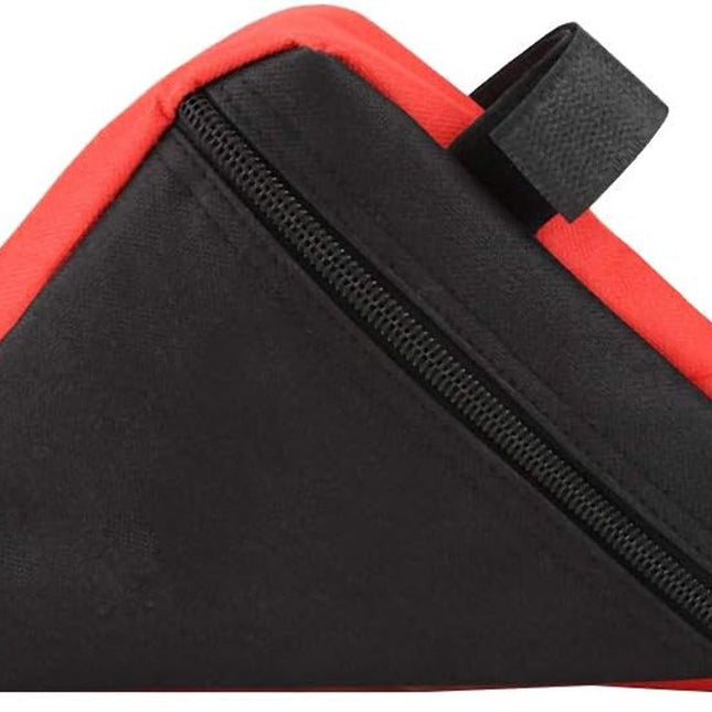 Bicycle panniers - Bicycle frame bags - Oxford outdoor saddle bag with zippered pocket and quick-release fastener - Bicycle accessories - Tool bag with triangular top tube