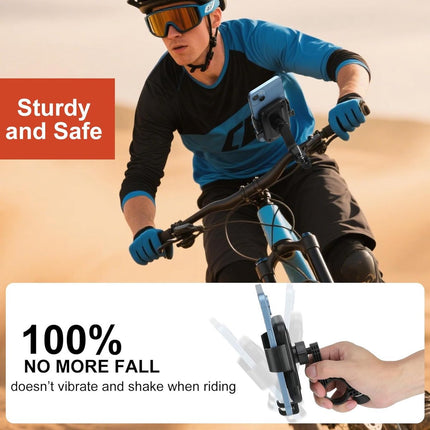 Bicycle Phone Holder - Motorcycle Phone Holder - 1 Second Automatic Locking - 360 Degree Rotating Bicycle Handlebar Phone Holder - Suitable for Mountain Bikes, Electric Scooters, and Other Models.